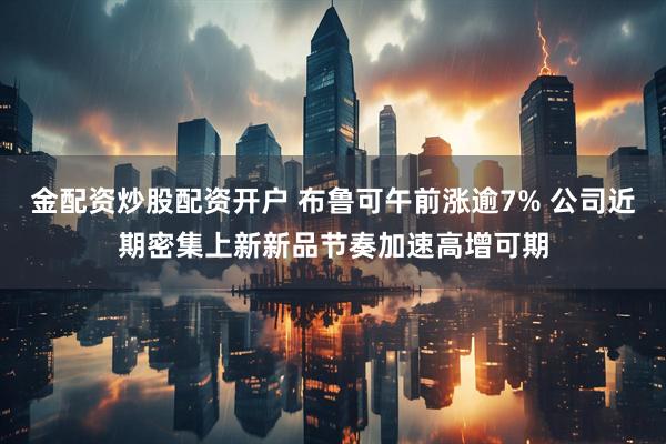 金配资炒股配资开户 布鲁可午前涨逾7% 公司近期密集上新新品节奏加速高增可期